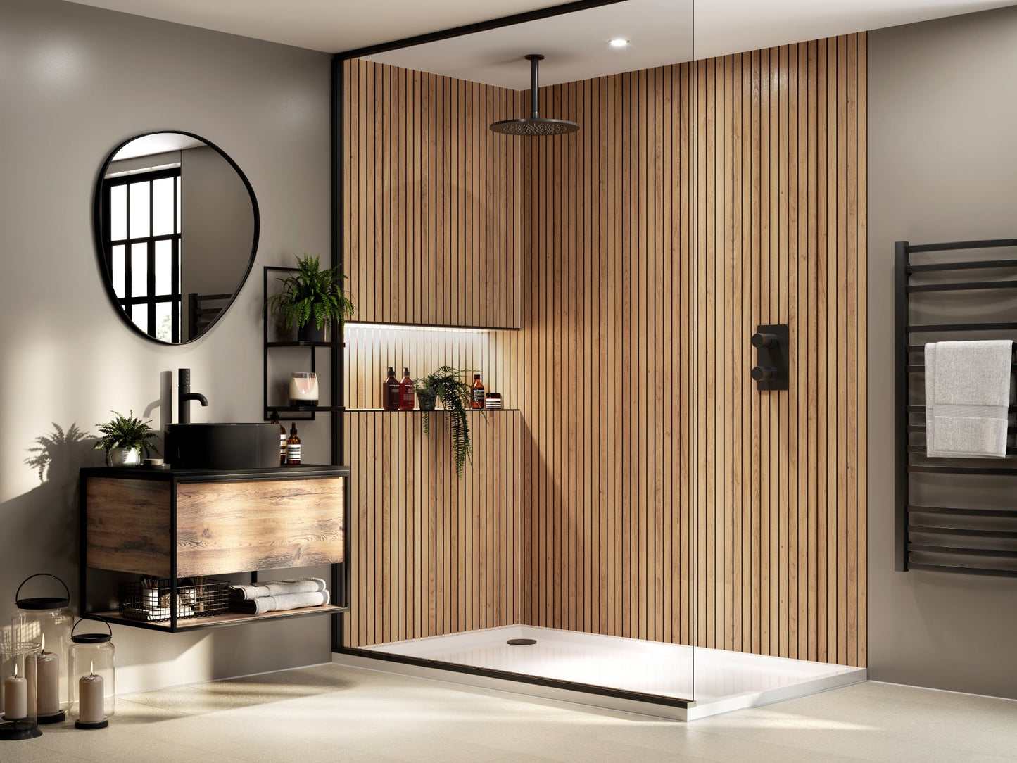 Multipanel Brown Cuneo Oak (Waterproof Wall Panels) - The Wall Works