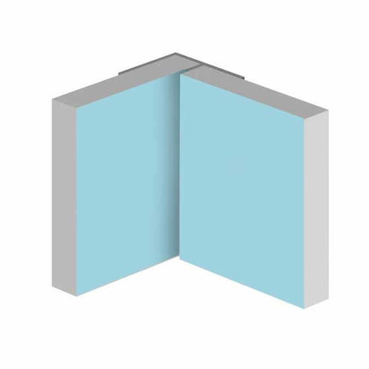 CLASSIC Type 101 Invisible Internal Corner Aluminium Extrusion - The Wall Works
