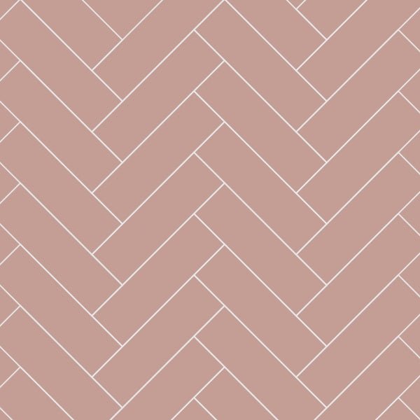 Multipanel Antique Rose HerringBone (Waterproof Wall Panels) - The Wall Works