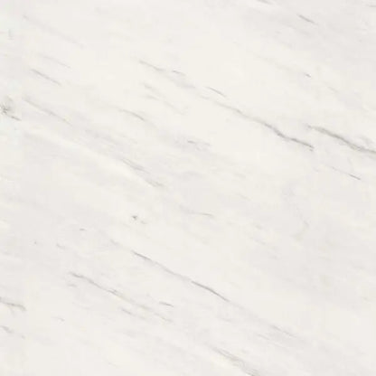 Levanto marble waterproof shower panel with subtle white and gray veining, designed for easy installation and low maintenance.