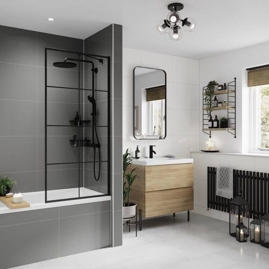 Multipanel Large Tile Dust grey (Waterproof Wall Panels) - The Wall Works