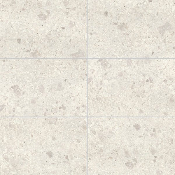 Multipanel Large Tile White Terrazzo (Waterproof Wall Panels) - The Wall Works