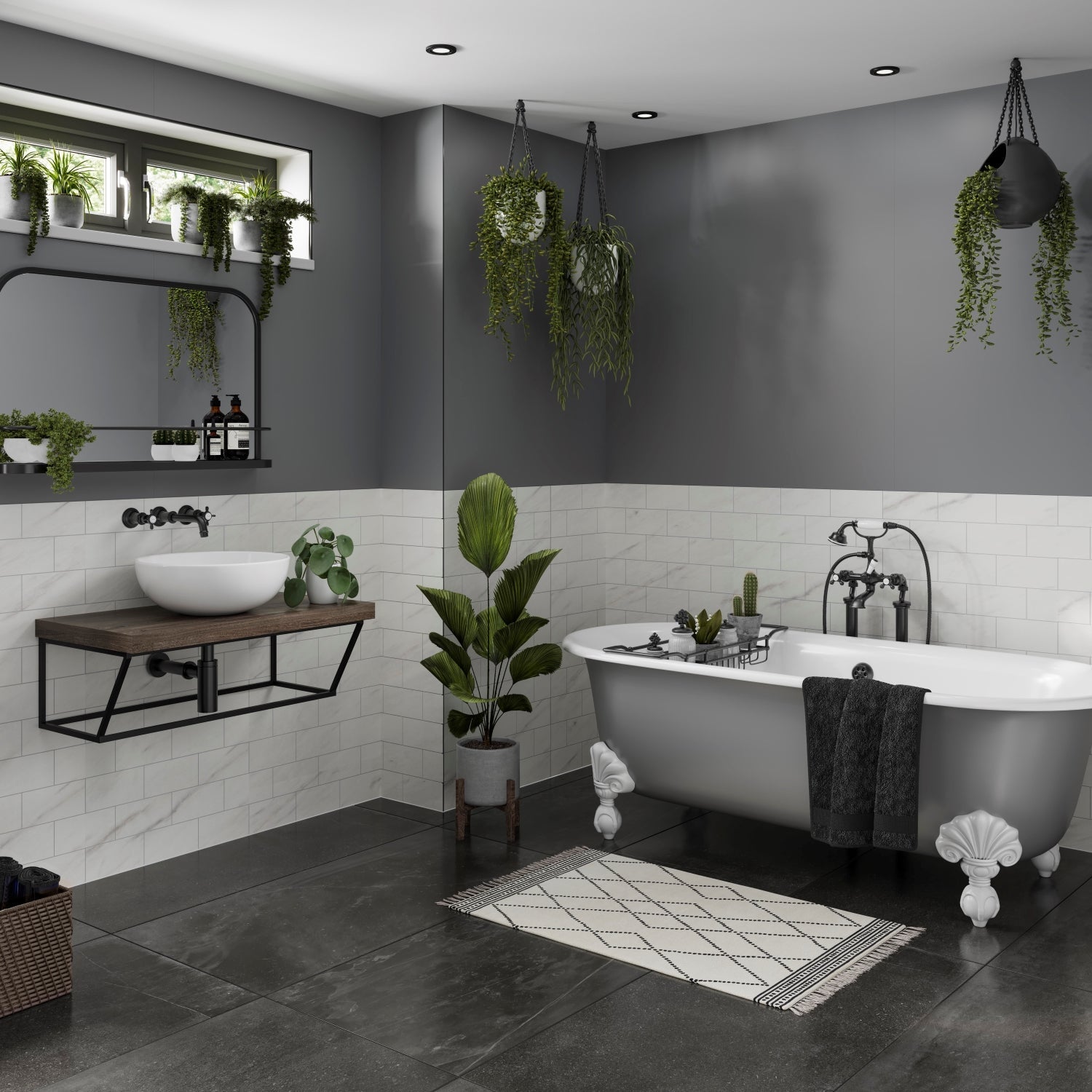 Multipanel Monument Grey Metro (Waterproof Wall Panels) - The Wall Works