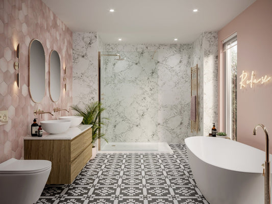 Multipanel Unlipped Bianca Luna (Waterproof Wall Panels) - The Wall Works