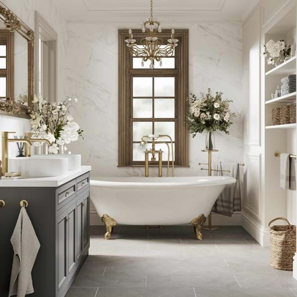 Multipanel Unlipped Crystal Marble (Waterproof Wall Panels) - The Wall Works