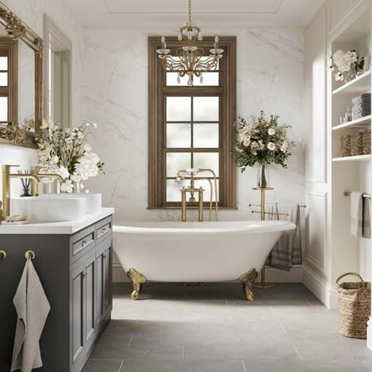 Multipanel Unlipped Crystal Marble (Waterproof Wall Panels) - The Wall Works