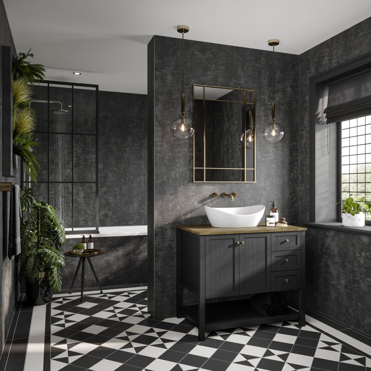 Graphite Elements Hydrolock - Shower panels - The Wall Works