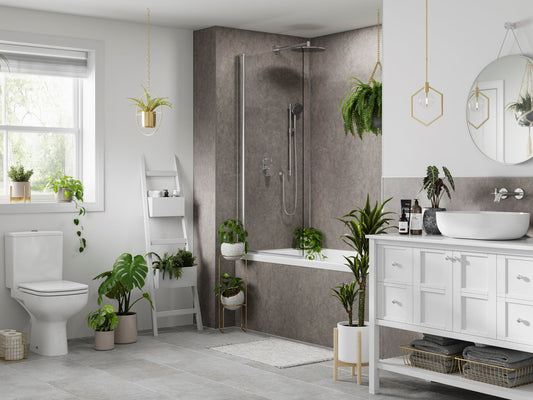 Multipanel Unlipped Grey Mineral (Waterproof Wall Panels) - The Wall Works