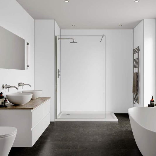 Multipanel Unlipped Natural White (Waterproof Wall Panels) - The Wall Works