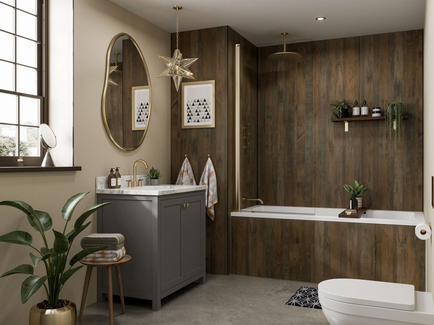 Multipanel Unlipped Salvaged Planked Elm (Waterproof Wall Panels) - The Wall Works