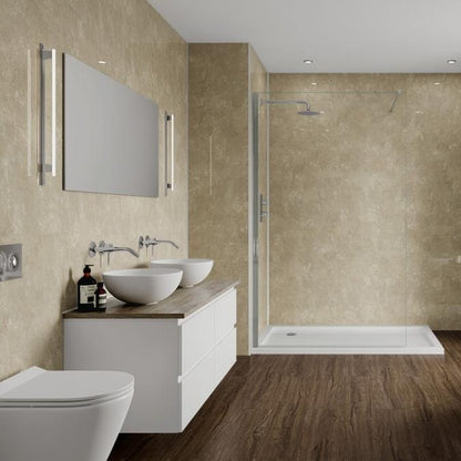 Multipanel Unlipped Travertine (Waterproof Wall Panels) - The Wall Works