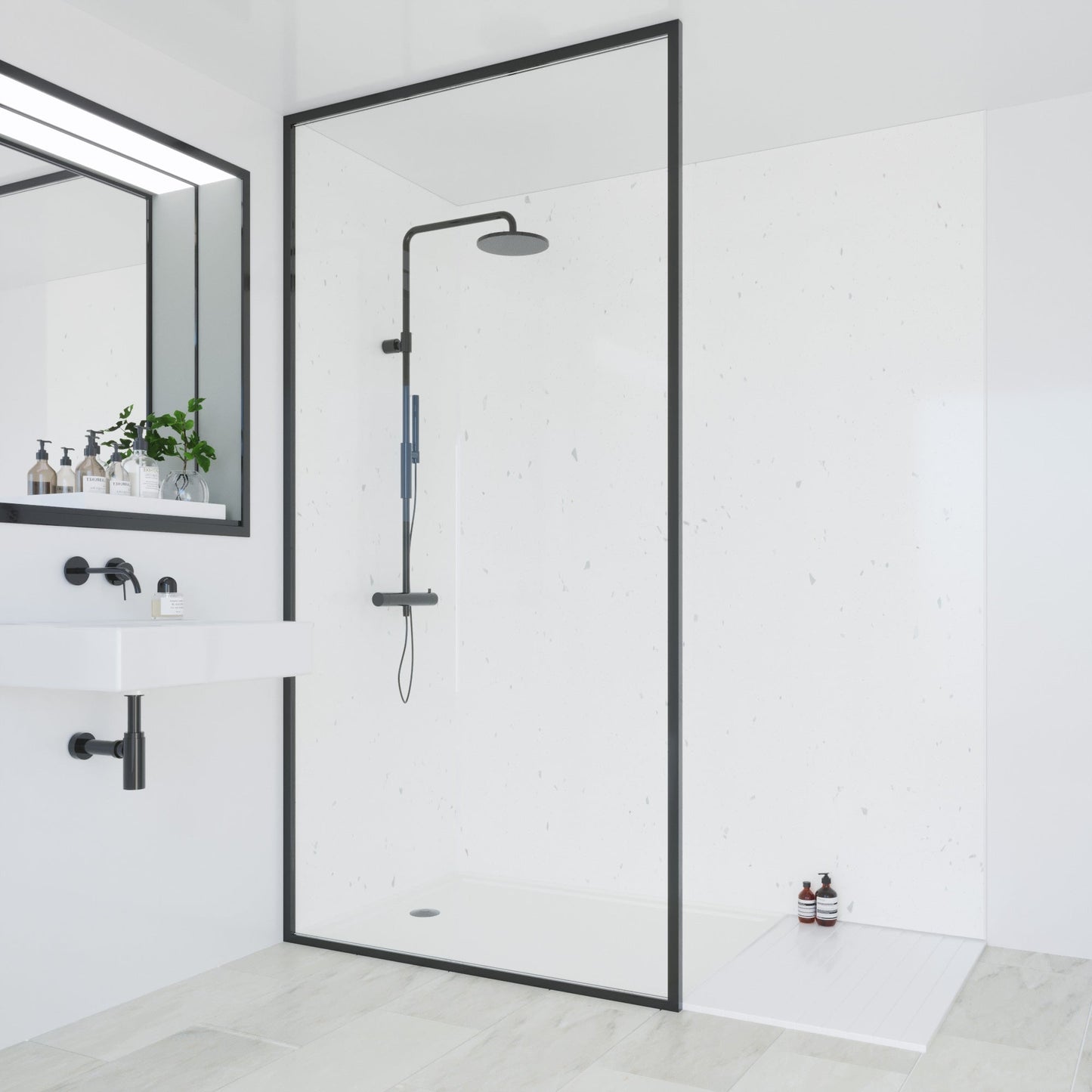 Multipanel Unlipped White Snow (Waterproof Wall Panels) - The Wall Works
